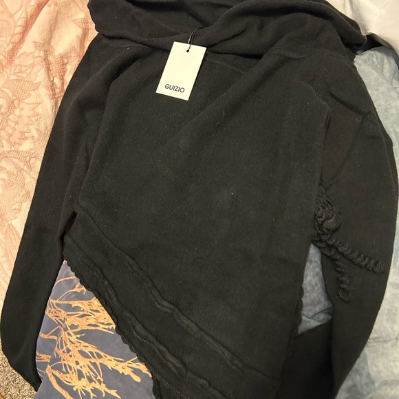 New Guizio- Soler Fold Over Knit Top - Picture 2 of 10